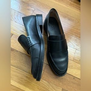 COS Black Leather Loafers - Size 7